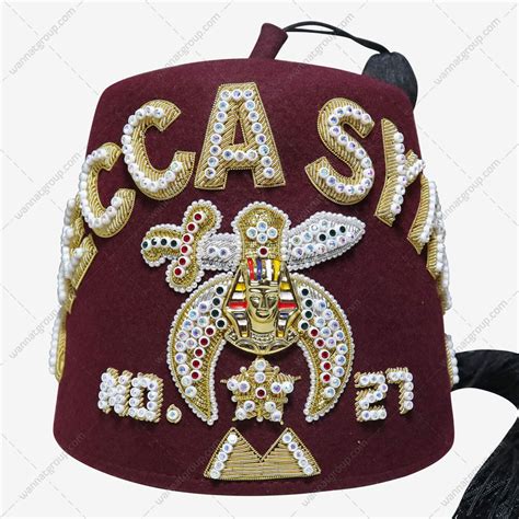 Shriners Fez Hat (Mecca) 1 Row | Masonic Fezzes | Wannat Group