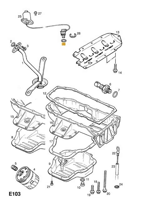 Opel Vectra B C Uszczelka Czujnik Poziomu Oleju