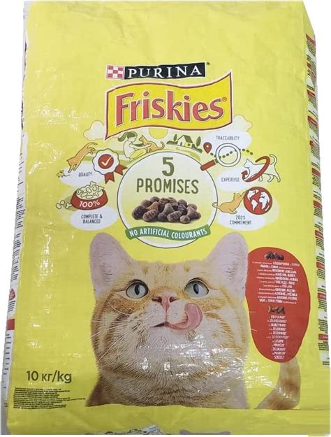 Friskies Etli Tavuklu ve Sebzeli Yetişkin Kedi Maması 10 kg Amazon