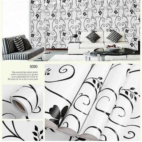 Promo Stiker Dingding Tahan Air Kotor Motif Wallpaper Kamar Tidur