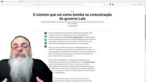 MARQUETEIROS do LULA ficam APAVORADOS PESQUISA que DIZ que NINGUÉM