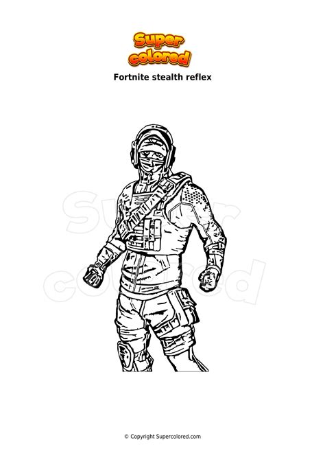 Disegno Da Colorare Fortnite Stealth Reflex Supercolored