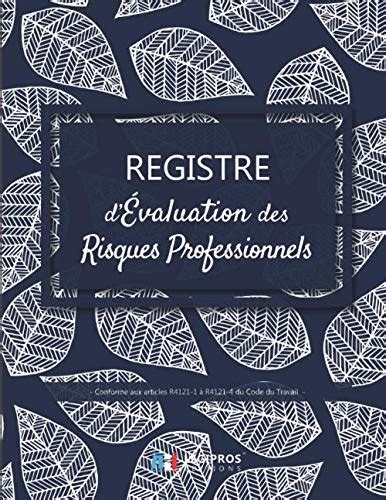 Amazon Fr Registre Des Risques Professionnels V2 8 Format Large