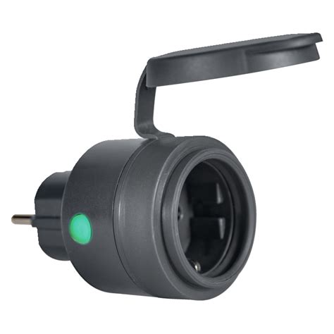 Compacte Outdoor Plug Met Een Smart Stopcontact Om Niet Slimme