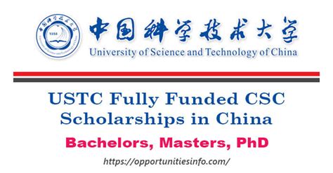 USTC Scholarships 2024 In China Fully Funded