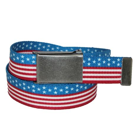 Ctm® Mens Big And Tall Usa Stars And Stripes Adjustable Belt Top Rated