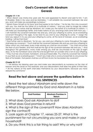 God's Covenant with Abraham | Teaching Resources