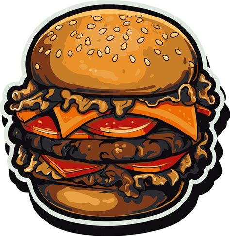 Premium Vector Vector Burgers Delicious Designs Create Burger Graphics Set