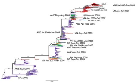 Figure 1 Migration And Persistence Of Human Influenza A Viruses