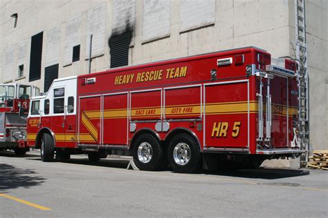 Heavy Rescue Engine From Station 5 Salt Lake City Fire Department