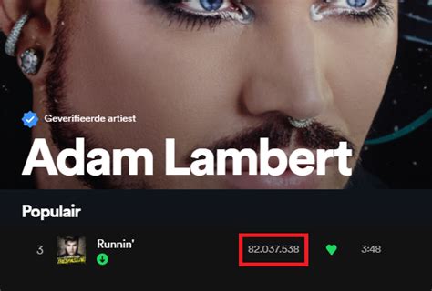 Simone On Twitter Congrats AdamLambert With 82 Million Streams