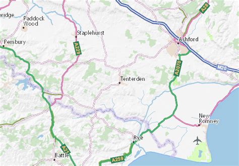 Michelin Tenterden Map Viamichelin