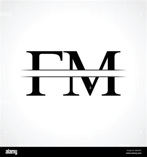 FM letter Type Logo Design vector Template. Abstract Letter FM logo Design Stock Vector Image ...