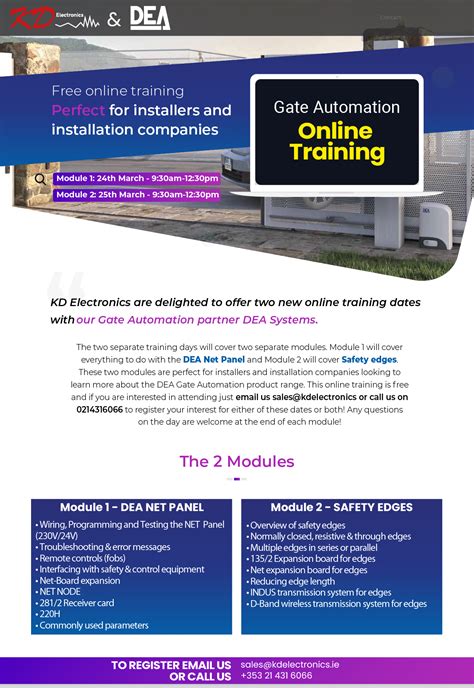 DEA - Free online training - CCTV, Fire, TV, Audio & Networking