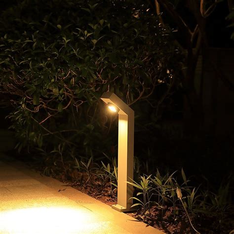 Ip W Square Spot Lights Led Solar Commercial Bollard Lawn Garden