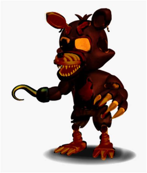 Adventure Phantom Nightmare Foxy Clipart , Png Download - Fnaf World ...