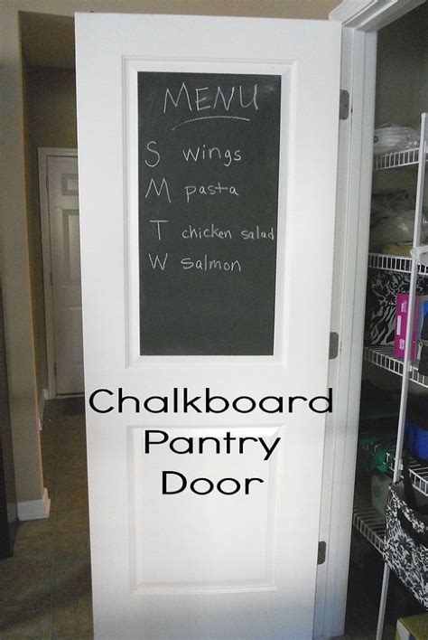 Chalkboard Pantry Door Makeover DIY