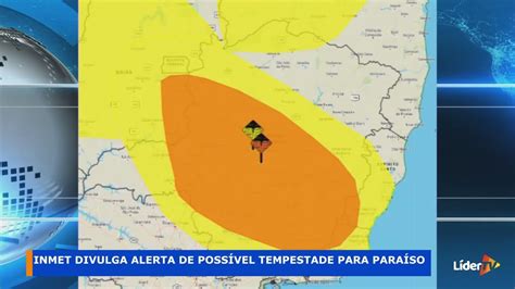 URGENTE Inmet divulga alerta de possível tempestade válido para São