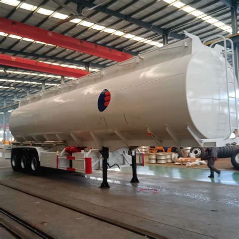 3 Axle Aluminum Oil Liquid Tanker Trailer Fuel 50000 Liter Fuel Tanker