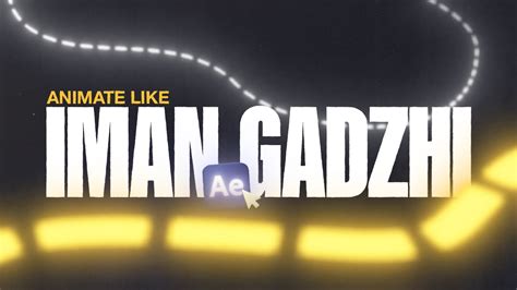 How To Animate Like Iman Gadzhi After Effects Tutorial Youtube