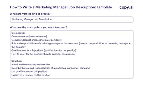 Marketing Manager Job Description Templates: How To Write & Examples