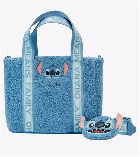 Hot Topic Loungefly Disney Lilo Stitch Plush Stitch Tote Bag With Coin Bag AllEars Net