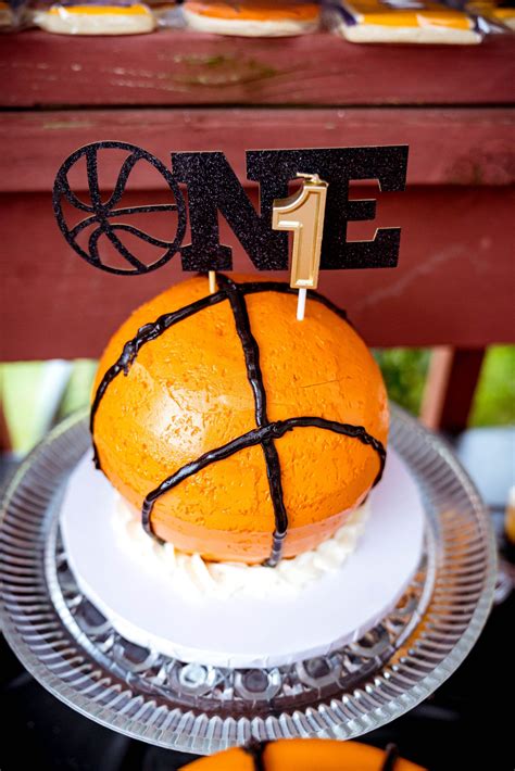 Basketball Smash Cake For First Birthday LivingLesh A Philadelphia