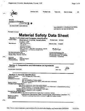 Fillable Online Safety Data Sheets Sds Search Results Avantor Fax