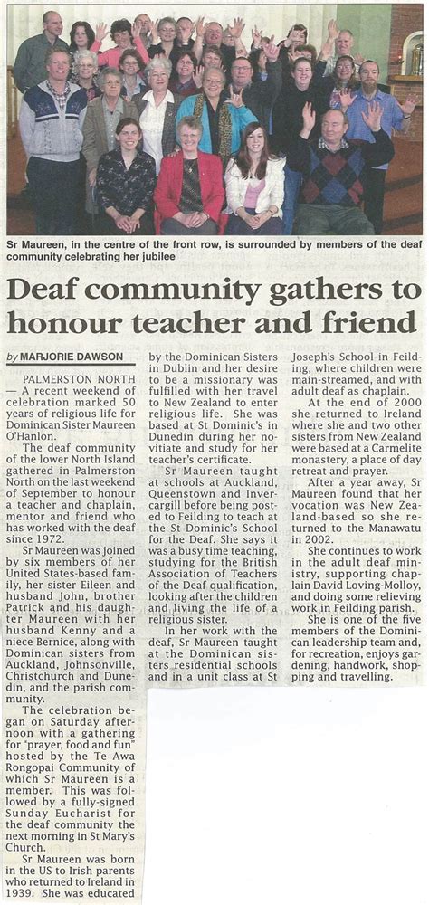 Deaf community gathers to honour teacher and friend
