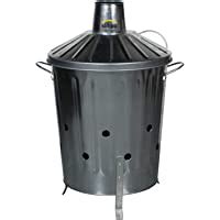 Crazygadget Litre L Extra Large Galvanised Metal Incinerator Fire