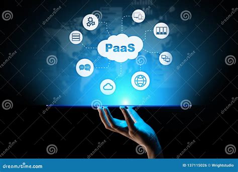 Paas Platform As A Service Concept Infographic Isometric 3d Vector