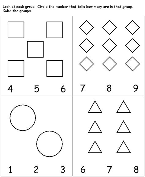 Learning Sheets For 3 Year Olds