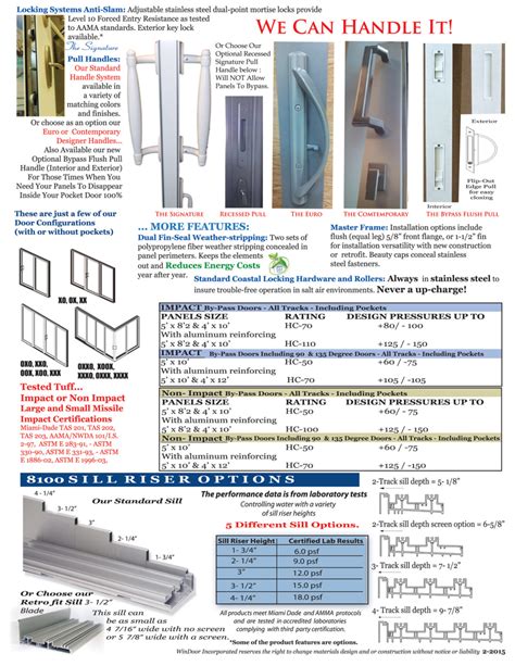 8100 Series Aluminum Sliding Glass Door Windoor 8100 Series Sliders