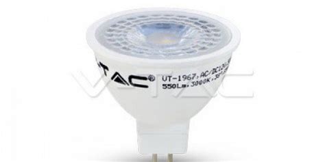 LED lámpa 12V DC MR16 G5 3 foglalat 7 Watt meleg fehér 38