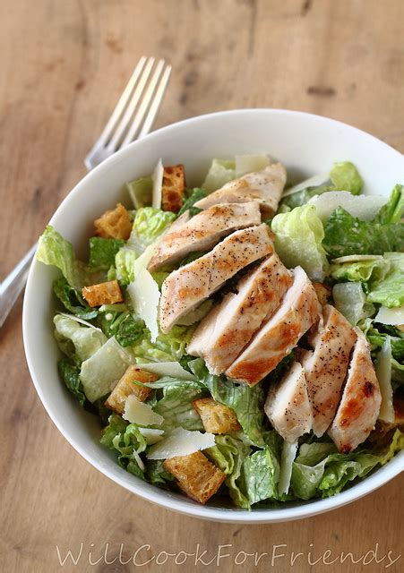 Grilled Chicken Caesar Salad With Homemade Dressing Hail Caesar Will Cook For Friends