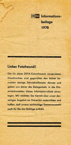 Defa Informationsbeilage Ddr Museum Berlin