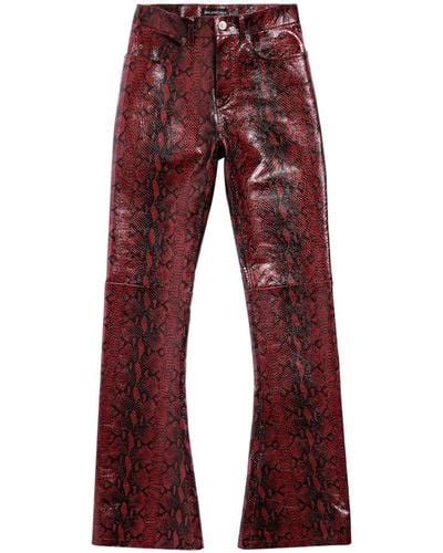 Red Balenciaga Pants For Women Lyst