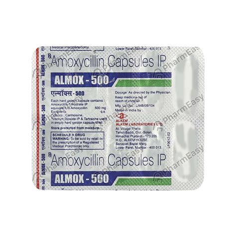 Almox 500mg Capsule Uses Side Effects Dosage Composition And Price Pharmeasy