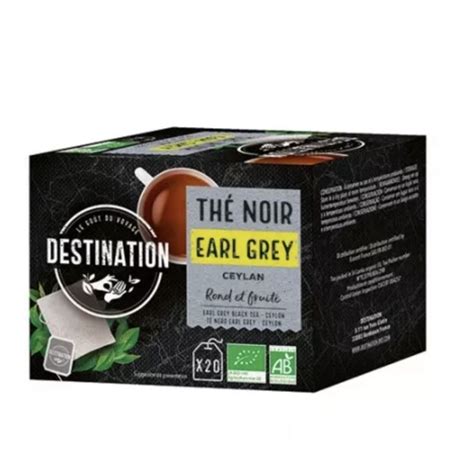 THE NOIR EARL GREY 20 SACHETS DESTINATION Acheter Sur EtiketBio Eu