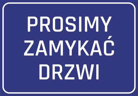 Naklejka Prosimy zamykać drzwi N072 sklep internetowy Wally