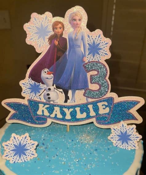 Frozen Cake Topper - Etsy