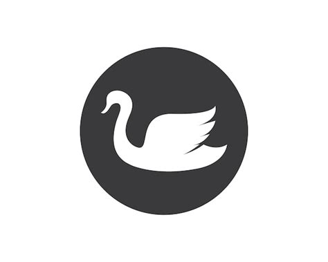 Premium Vector Swan Logo Template Vector Illustration