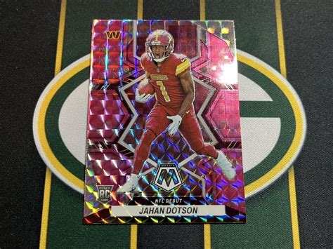 Mosaic Nfl Debut Rookie Camo Pink Prizm Jahan Dotson Rc Ebay