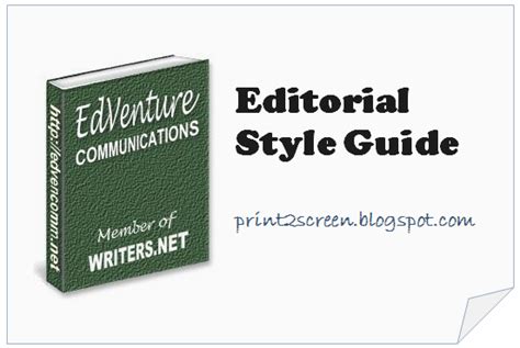 Editorial Style Guide | Writing n Journalism