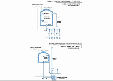 Detailansicht Des Reservetanks Und Des Pumptanks Mb Bibliocad