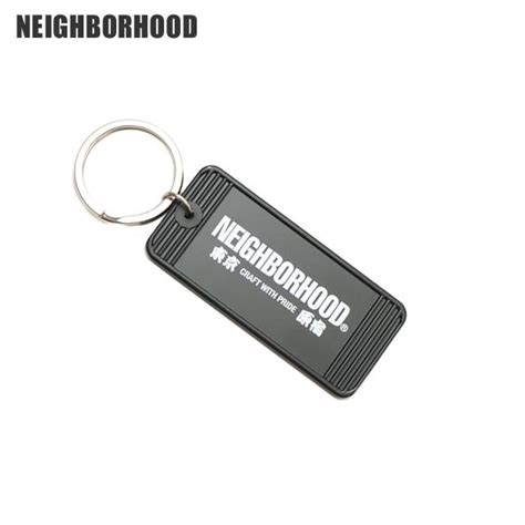 新品 ネイバーフッド NEIGHBORHOOD MOTEL TYPE KEY TAG 2 キーホルダー キーチェーン BLACK ブラック