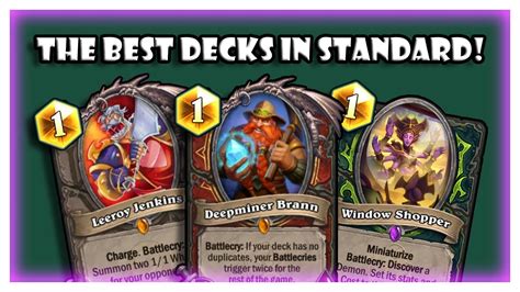 The Best Decks To Hit Legend In Hearthstone Post Nerfs Youtube