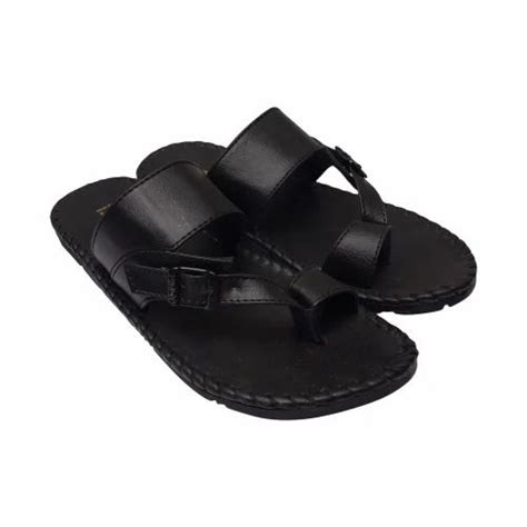 Men's Faux Leather Slipper Flat Chappal Thong Sandal For Daily Outdoor ...