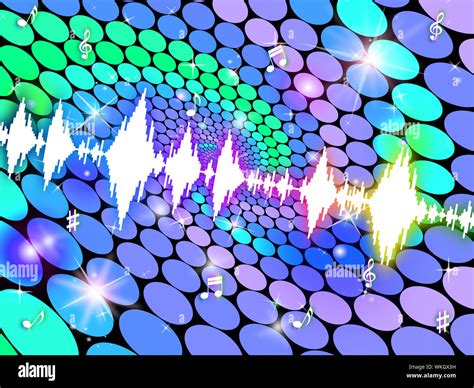 Sound Wave Representing Graph Background And Soundwave Stock Photo - Alamy