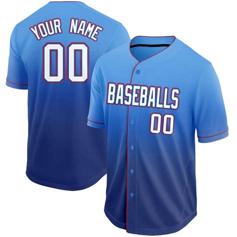 2999 3399 Custom Baseball Jerseys Mesh Button Down Fade Design With